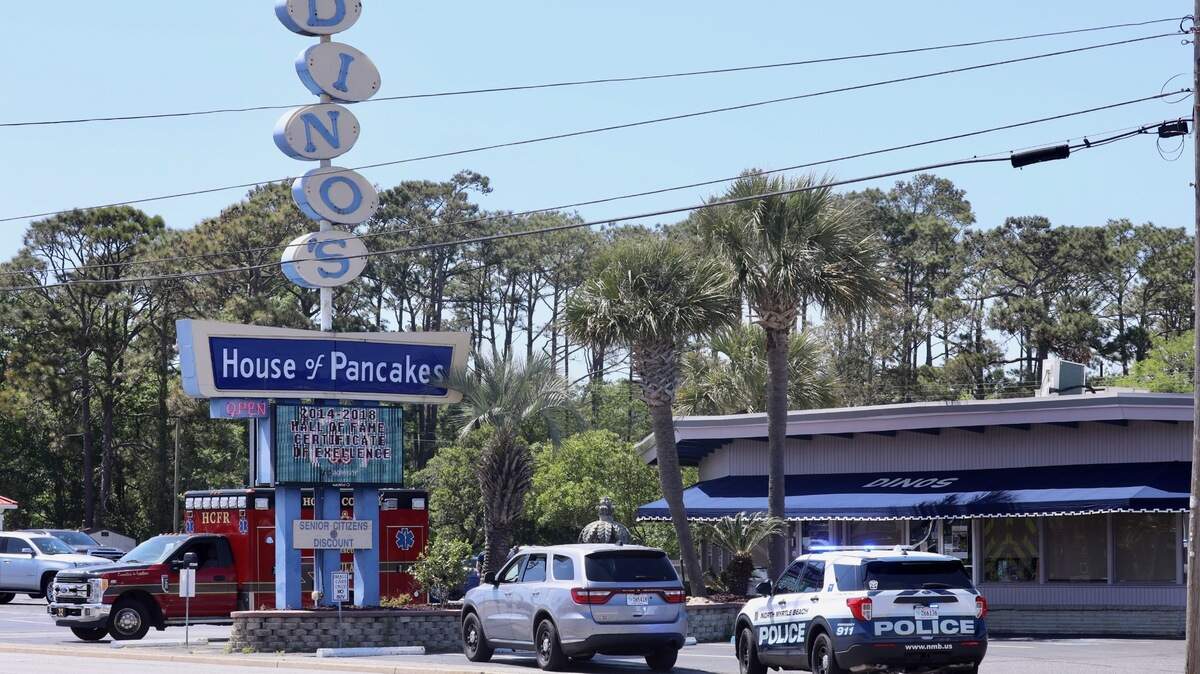Police and rescue vehicles surrounded Dino’s House of Pancakes in North Myrtle Beach Tuesday afternoon. Reports say police were trying to remove a person from the restaurant. April 18, 2023