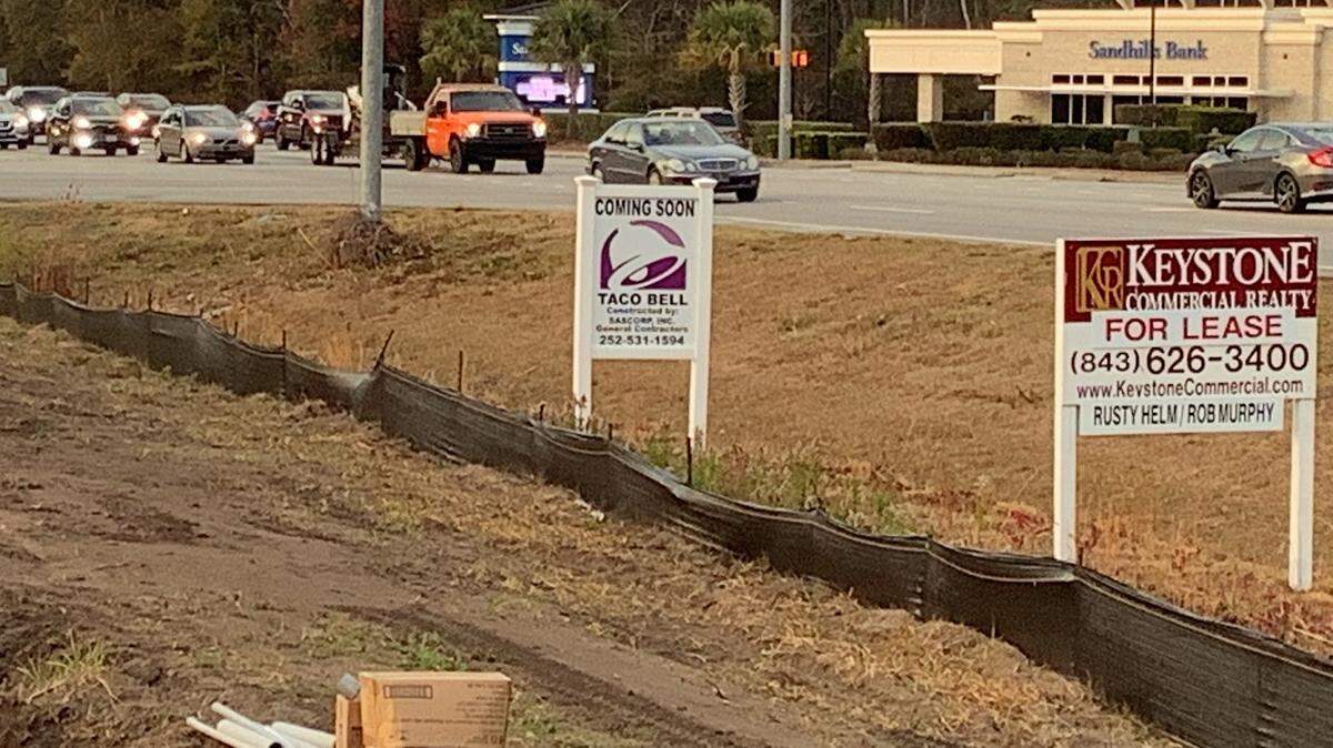 A new Taco Bell is expected to open in late spring 2022 on International Drive near the intersection of River Oaks Drive in the Myrtle Beach area.