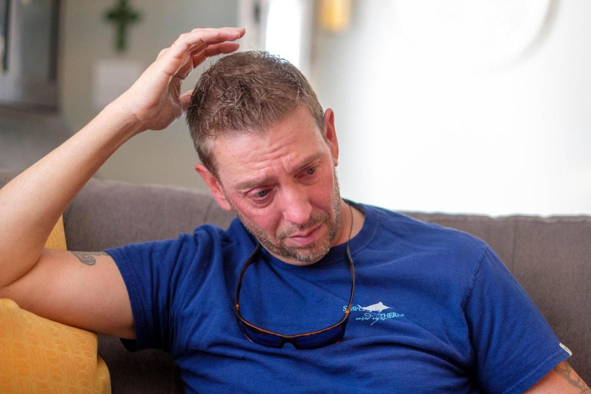 Chad Hardee gets emotional when he speaks of his continued struggle to recover from COVID-19. Hardee spent nearly six months hospitalized with the virus, suffered two strokes, COVID-induced pneumonia, and lost months of his memory during a medically induced coma. Horry County COVID-19 survivors talk about the continued effects of the coronavirus on their lives both physically and emotionally. February 25, 2022.