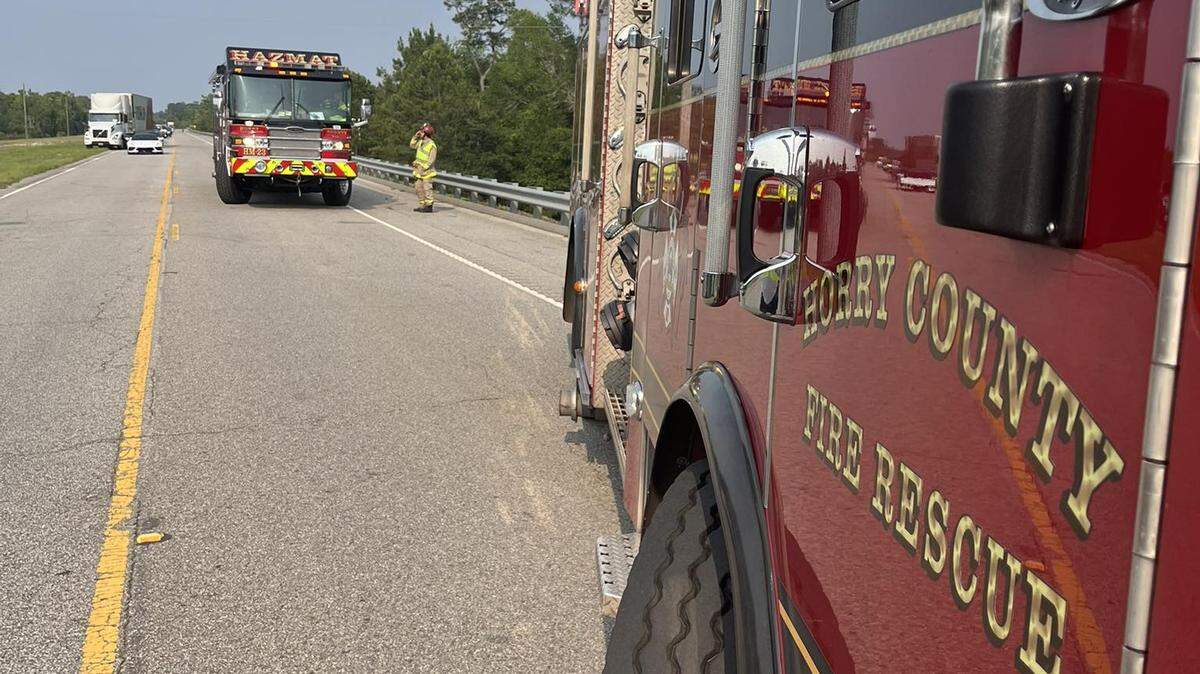 A car crash involving three vehicles outside Conway left three people injured and one person dead.