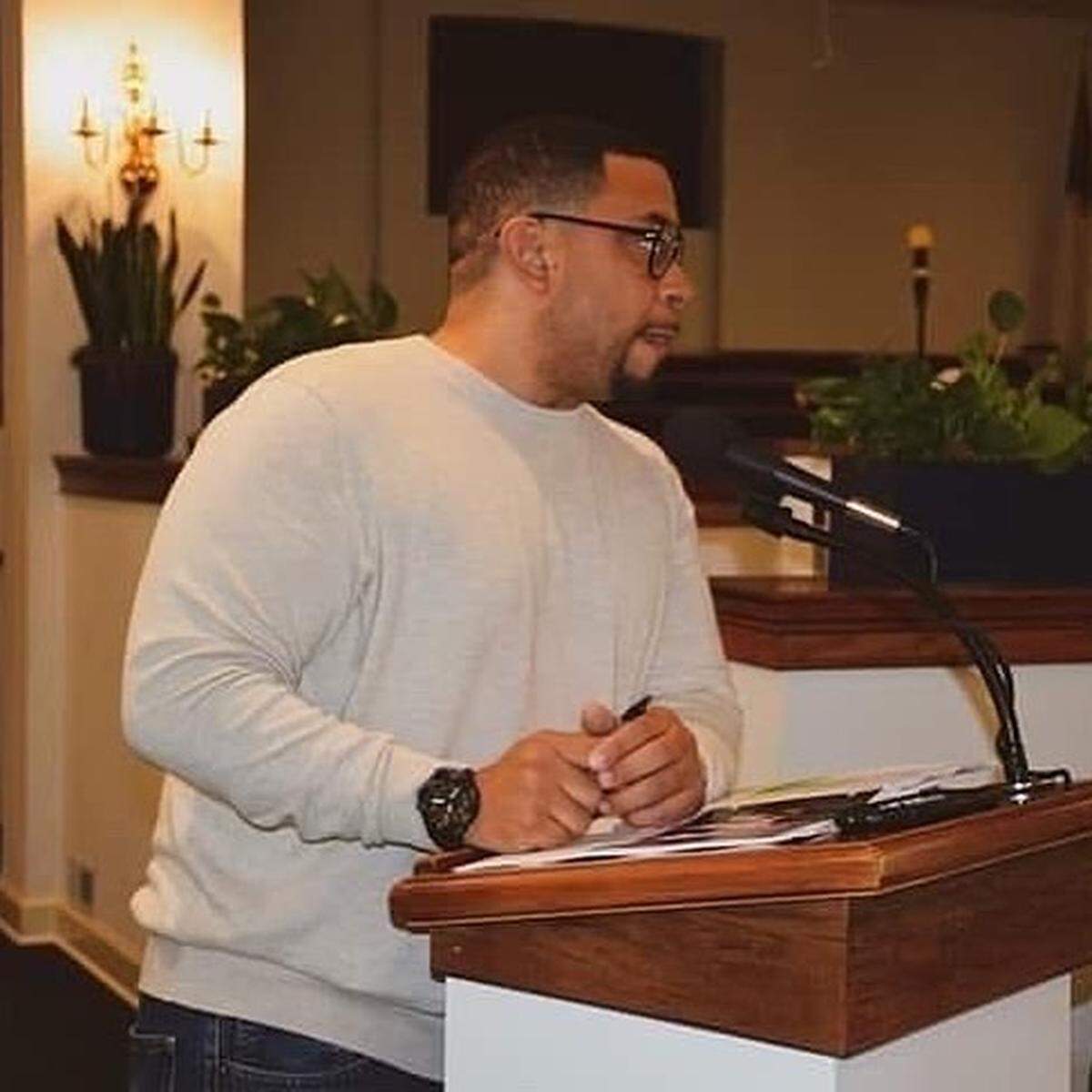 Dameion Fowler speaking during a 2019 conference exploring the state of Black youth in South Carolina. Fowler, of Loris, was a longtime racial and social justice activist who died Feb. 4, 2022 after being struck by a vehicle while riding a bicycle.