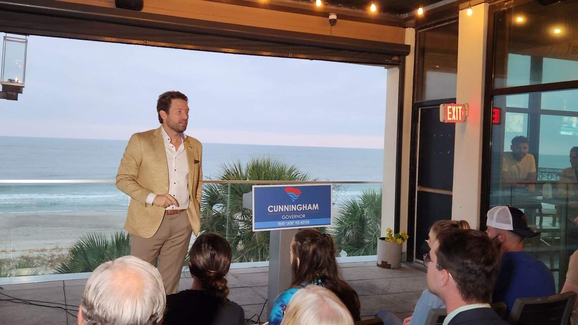 Cunningham slams McMaster on same-sex marriage stance at Myrtle Beach campaign stop