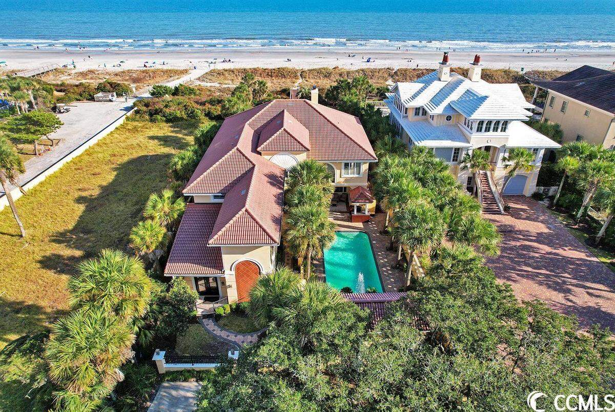 A beachfront home on Myrtle Beach’s Golden Mile is listed for $4.2 million. It has six bedrooms and two pools. 