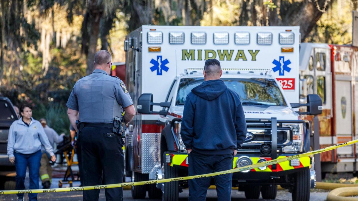 A couple in their 70s were killed during a house fire on Windy Lane in Pawleys Island on Thursday morning. The couple’s daughter escaped the blaze with the help of a passing newspaper delivery man according to authorities. The a joint investigation between Midway Fire Rescue, the Georgetown County Sheriff’s Office, and the State Law Enforcement Division (SLED) is ongoing. Jan. 6, 2022.