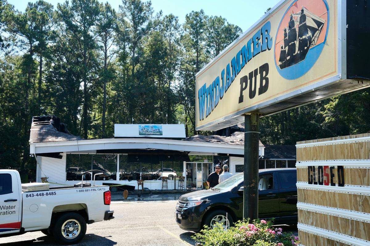 A two-alarm fire in the early hours of Sept. 29, 2021 caused substantial damage to Windjammer Pub in Little River.