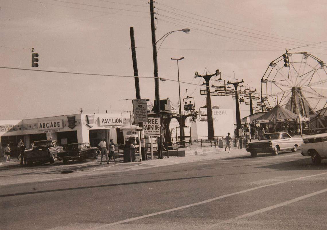 One of the parks that lined the beachfront in North Myrtle Beach.