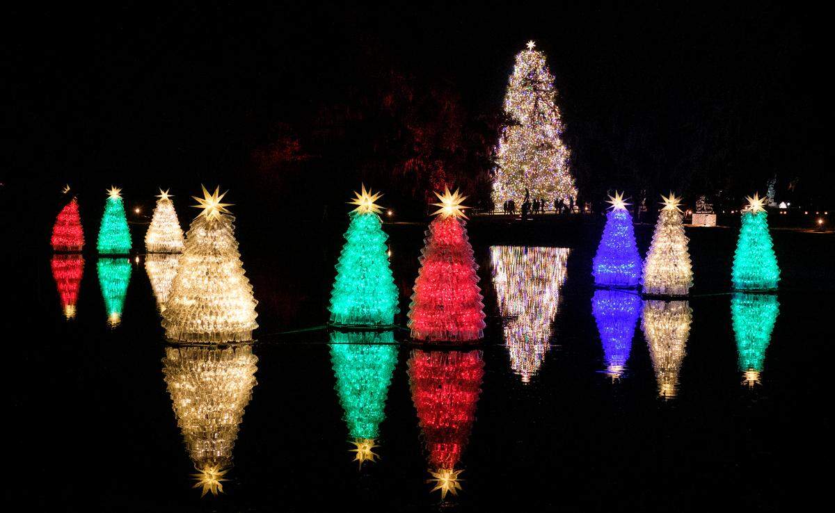 Brookgreen Gardens ‘Nights of a Thousand Candles’ is being held for the 25th Christmas season this year in Murrells Inlet, S.C. Dec. 3, 2024.