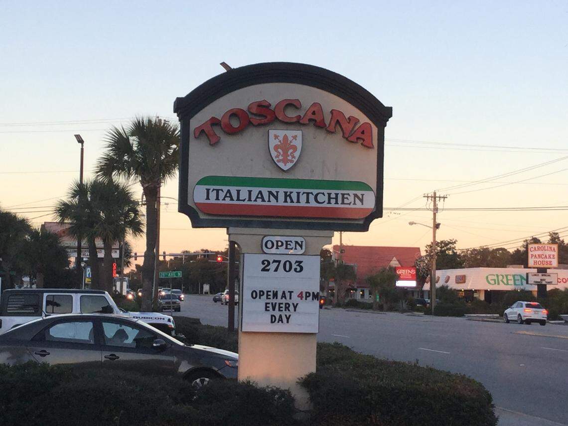 Toscana Italian Kitchen has opened at its new location at 2703 North Kings Highway in Myrtle Beach after moving from 4209 N. Kings Highway, where it had been for eight years.