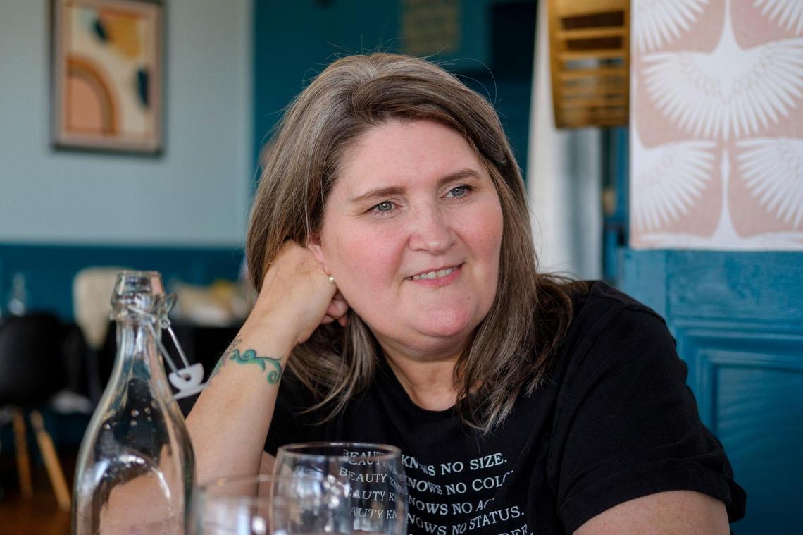 Jess Sarum, owner of Winner’s Kitchen talks about her win competing against other local chefs on The Cooking Channel’s Chef Swap on the Beach. October 12, 2022.