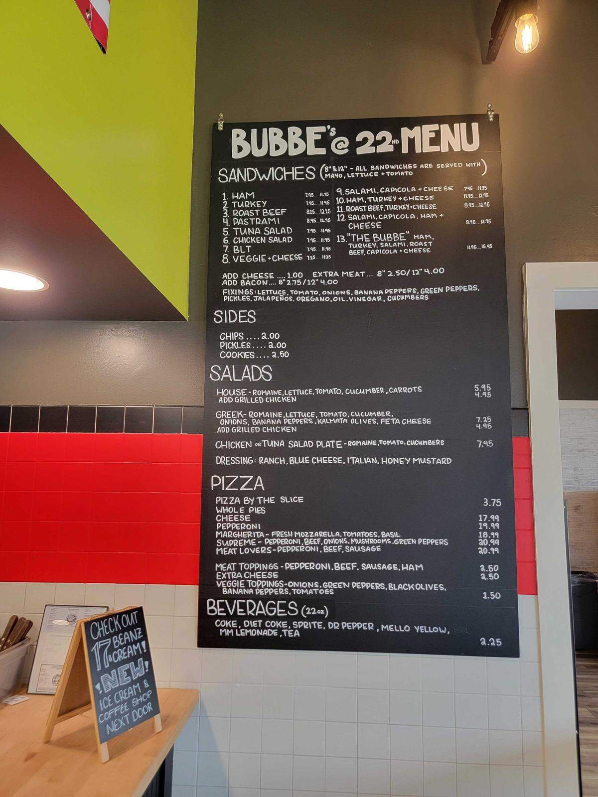 Bubbe’s at 22nd serves up pizza, salads and sandwiches. April 28, 2026