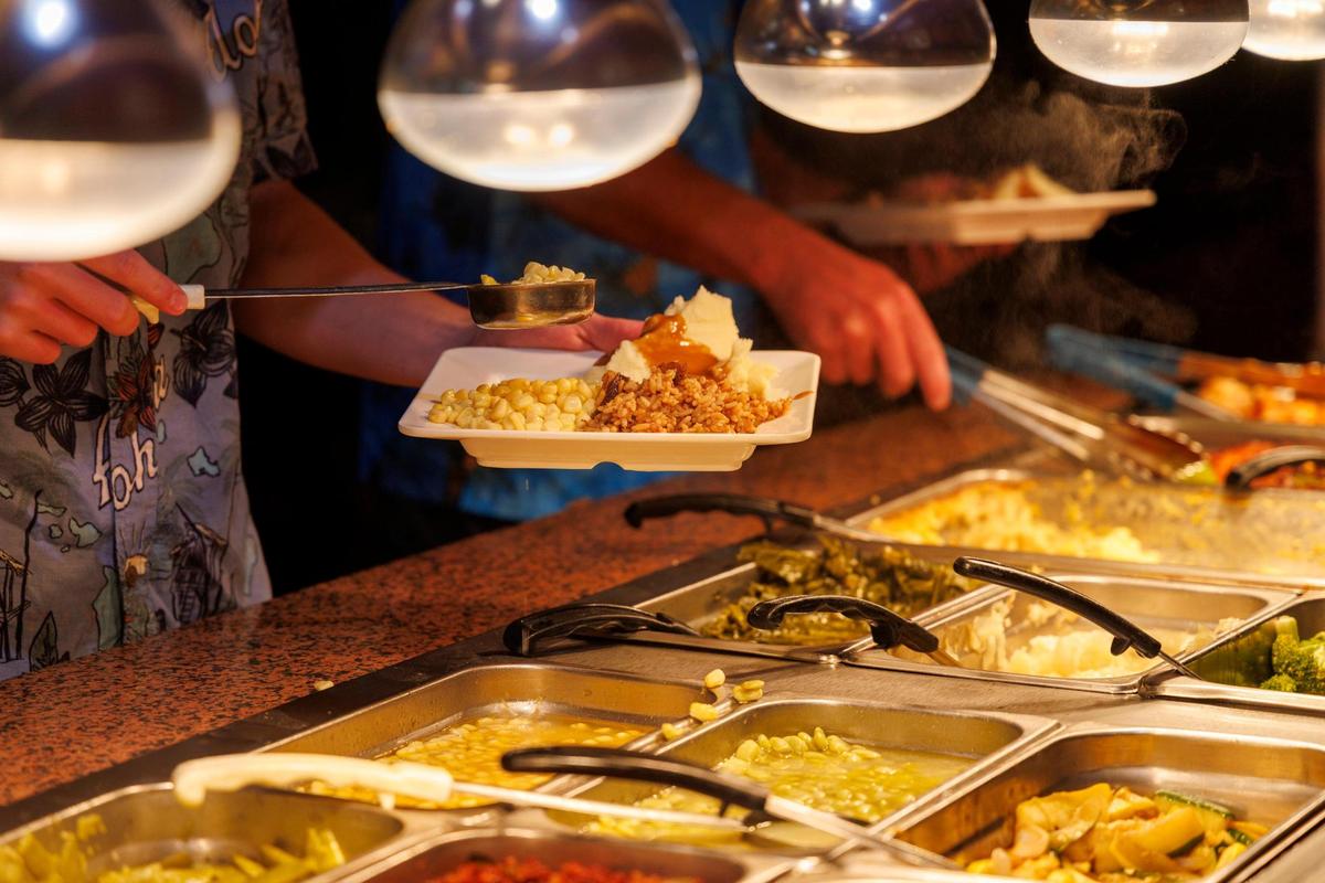 Southern buffets are a popular style of restaurant in the Myrtle Beach area, and the South in general. Judy Boone’s Family Kitchen in Murrells Inlet, SC serves traditional Southern food, like fried chicken and collard greens, in an all-you-can-eat format. July 8, 2025.