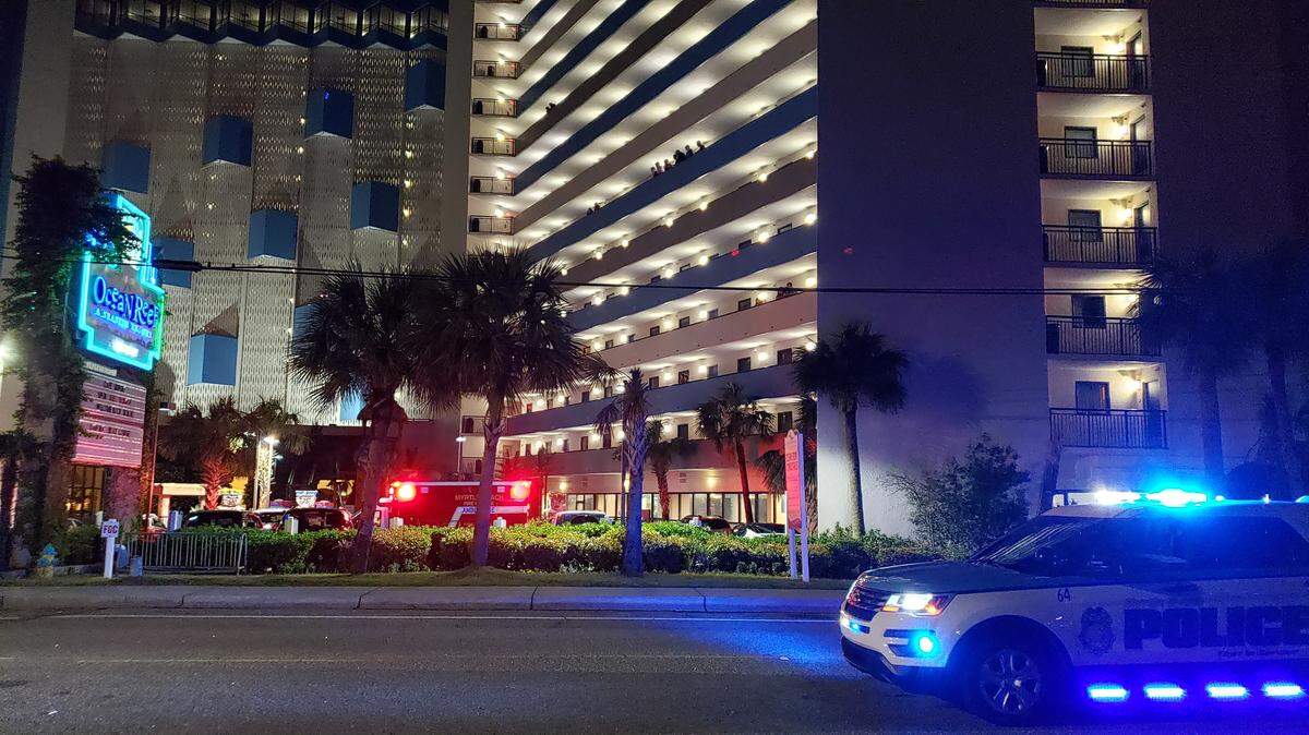 Myrtle Beach police responded to the Ocean Reef Resort.