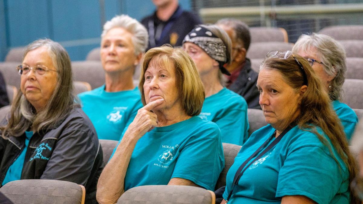 Members of the North Myrtle Beach Sea Turtle Patrol spoke to North Myrtle Beach City Council Monday night urging the council to move ahead with a citywide ban on plastic bags. Nov. 15, 2021.