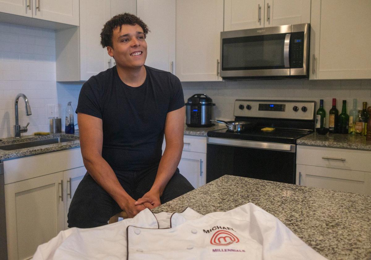 Master Chef finalist Michael Leonard talks about his experiences filming the show at his Myrtle Beach area apartment. Sept. 17, 2024.