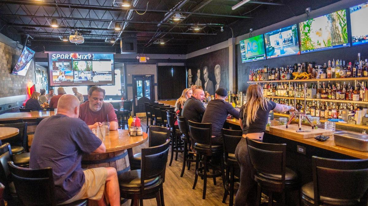 Wiseguys Bar & Grill, which features gangster-themed murals and live entertainment, has opened in Myrtle Beach, S.C. Oct. 19, 2021.