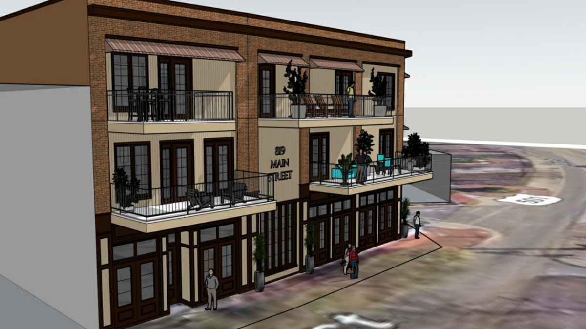 Images presented to Myrtle Beach Community Appearance Board show proposed plans for 819 Main St.