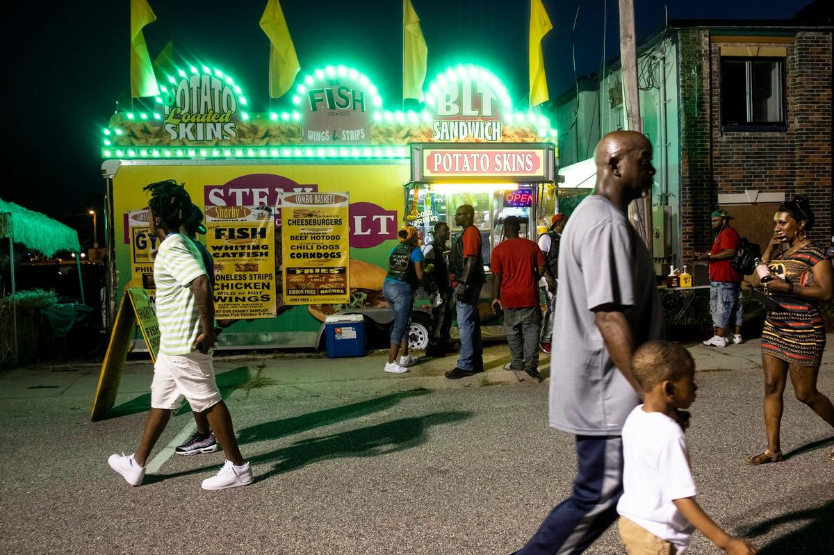 The Atlantic Beach Bikefest got underway today. Despite record high temperatures, bikers still came to enjoy the street festival.