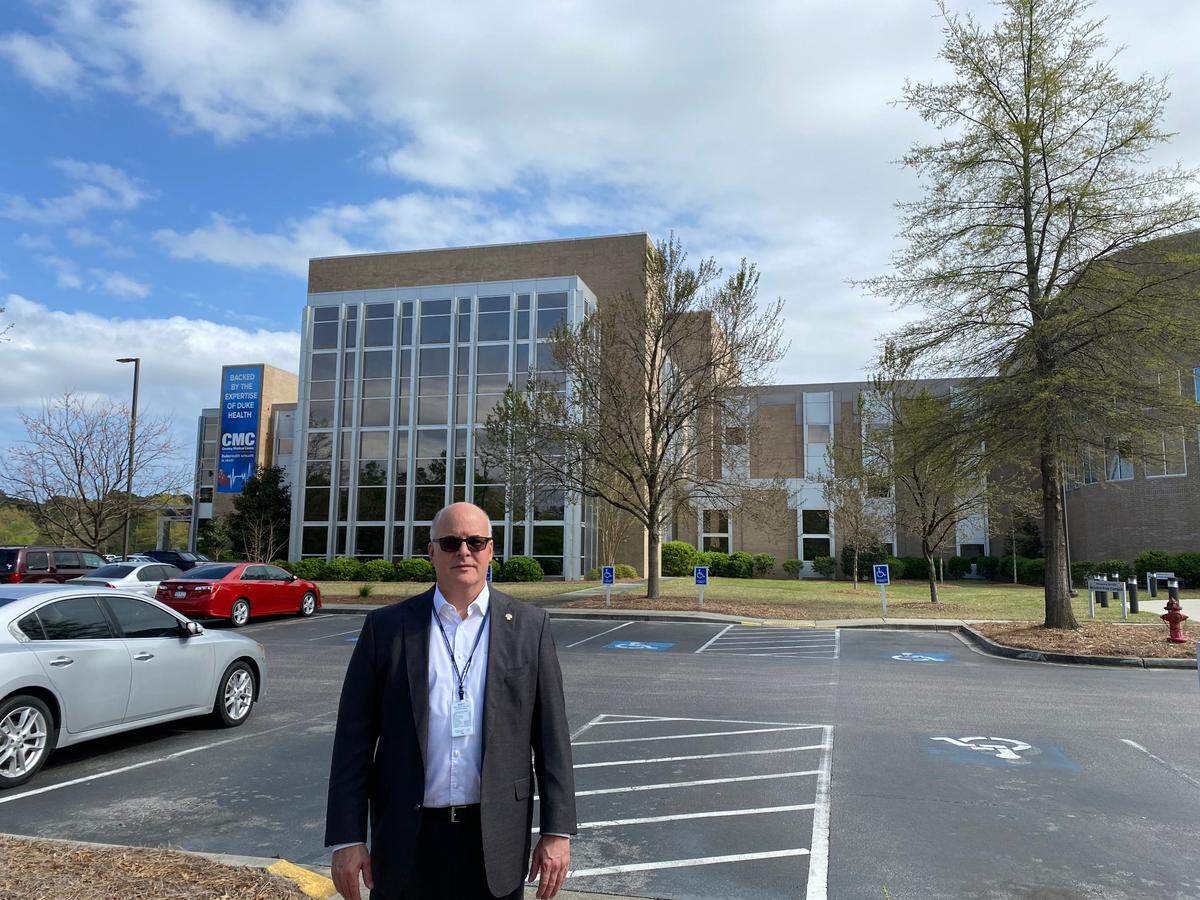 Bret Barr, president and CEO of Conway Medical Center, poses for a photo outside the hospital system’s flagship campus in Conway. Barr announced on Tuesday that CMC had received state approval to build a new hospital in Carolina Forest.