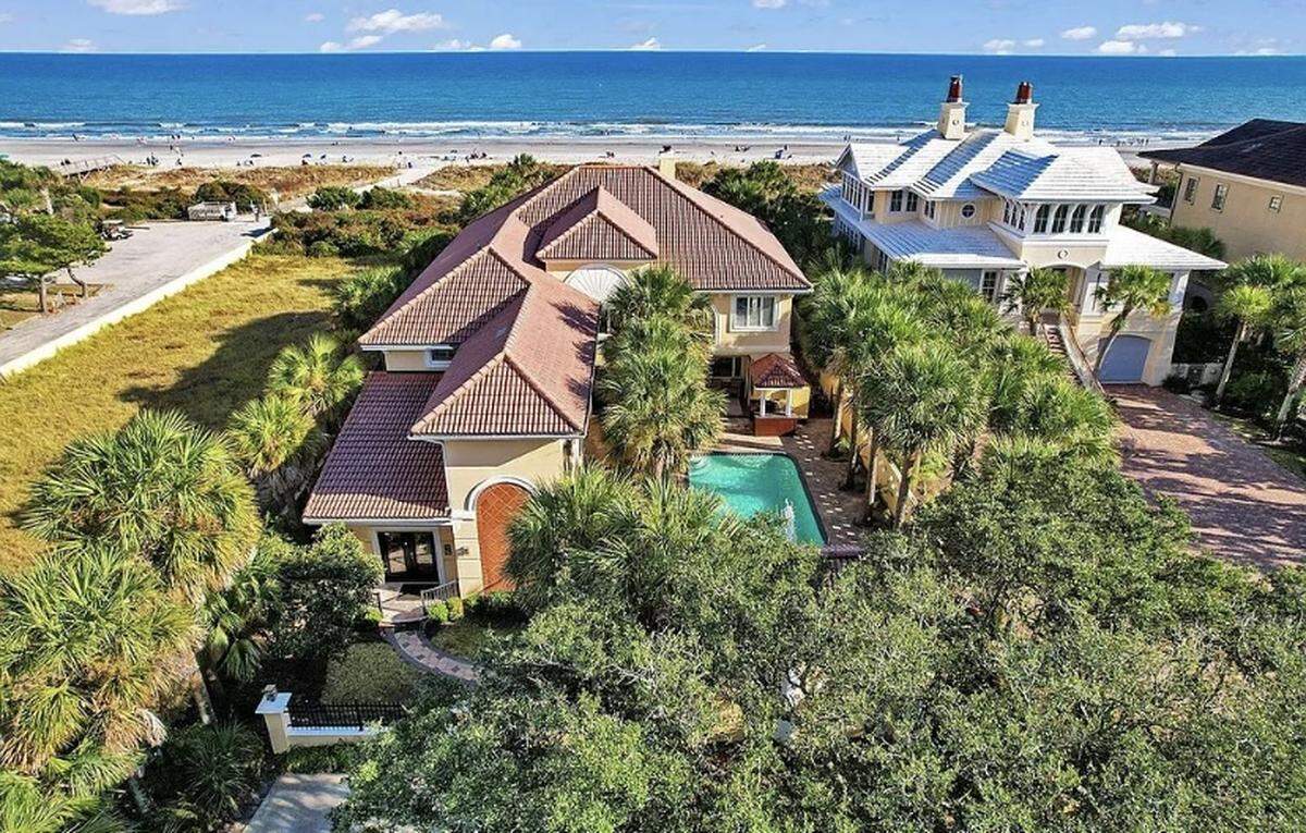 A home in Myrtle Beach’s Golden Mile is listed for sale on Zillow. The $4.2 million property is oceanfront and sits behind two gates.