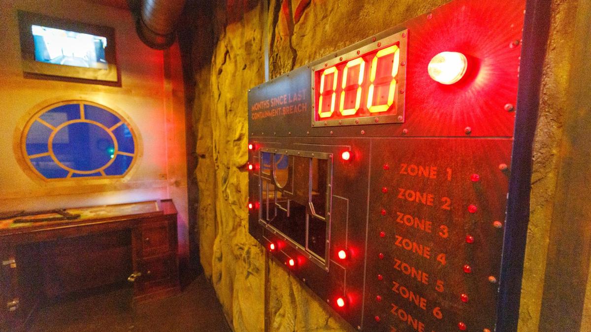 Inside “The Depths” room at The Escape Game. With five different scenarios, The Escape Game at Broadway at the Beach in Myrtle Beach, SC, lets players rush to solve puzzles and clues to escape their environment in less than an hour. Thursday, March 27, 2025.