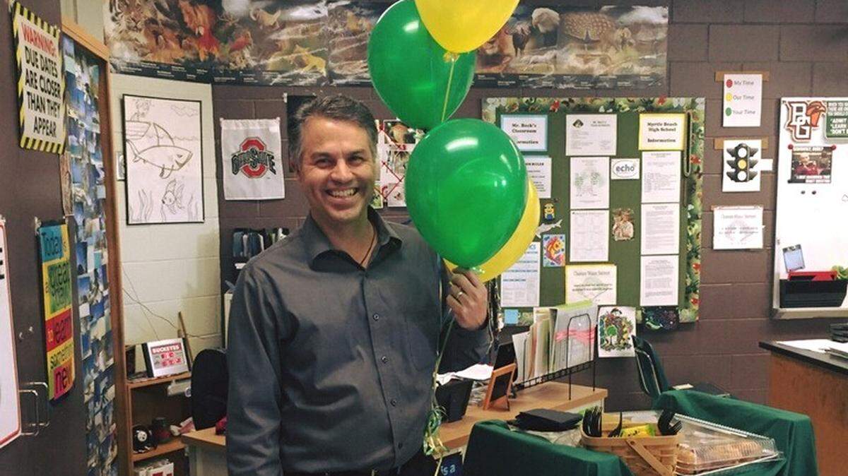 Assault charges were dropped against Tim Beck, the Myrtle Beach High School Teacher of the Year in 2015, after he completed a pretrial intervention program.