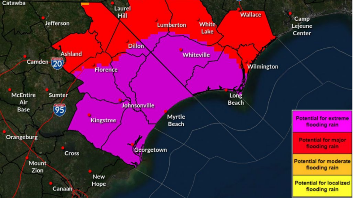 Tropical Storm Debby to bring life-threatening floods to Myrtle Beach. Possible tornadoes