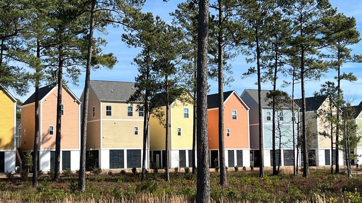 Development of the Isle Cottages in Carolina Forest off Village Center Boulevard is complete and features single family detached homes for lease. January 20, 2023.