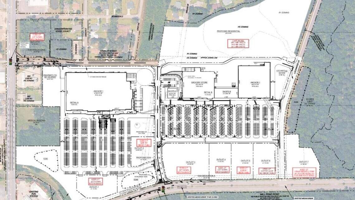 New Conway development plans for more than 200 homes, restaurants, grocery store