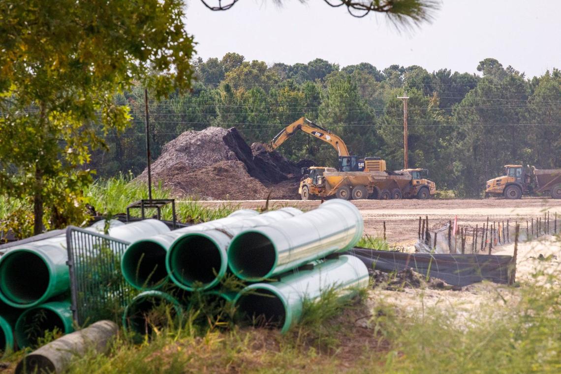 Construction is underway for an expansion of the North Myrtle Beach Sports Complex. Sept. 12, 2024.