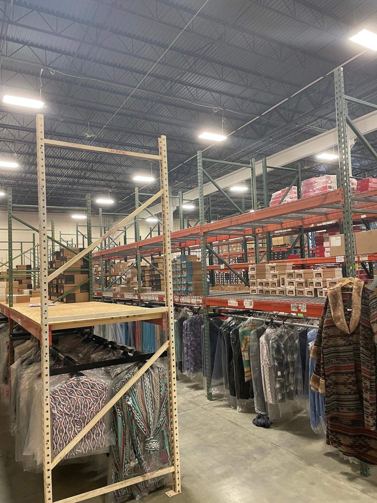 A view inside the new distribution center Wild West of Myrtle Beach Inc. is opening in Loris. Photo courtesy of Sandy Davis.