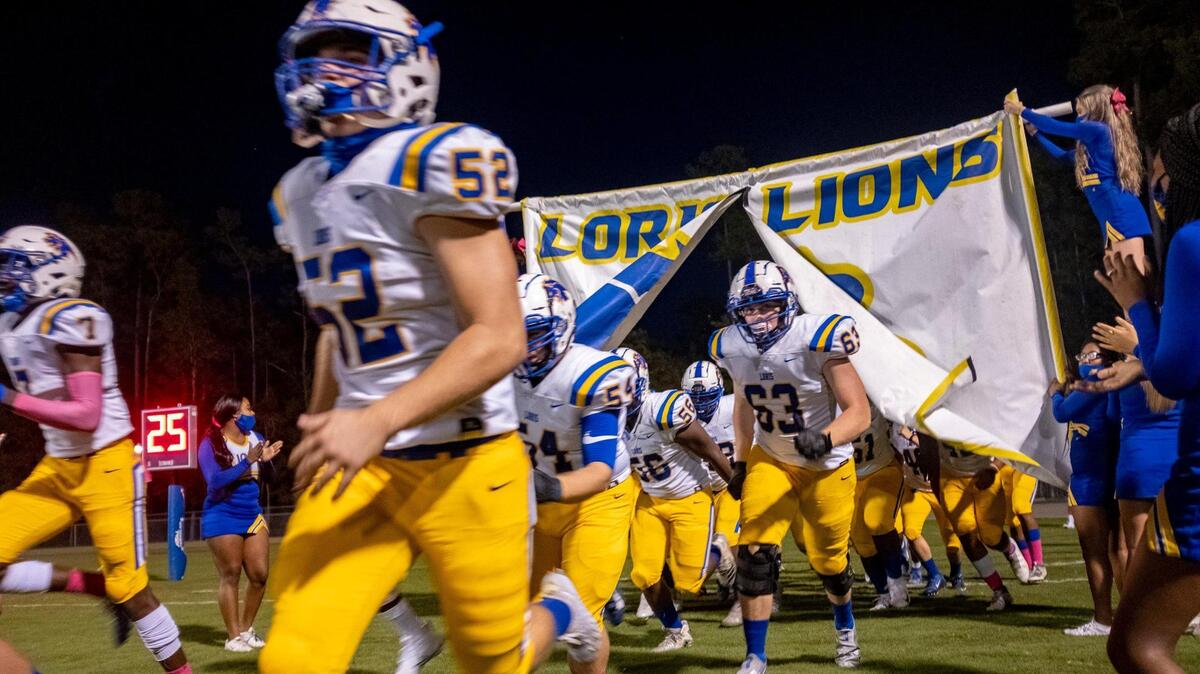 Loris takes the field against Aynor on Friday night. Aynor hosted Loris on Friday night for its 2020 homecoming game. October 23, 2020.