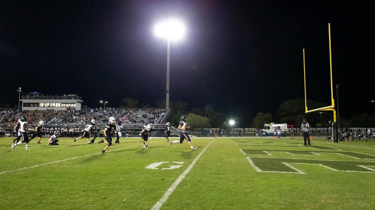Carolina Forest running back Luke Janack (2) easily scores up the middle against the Socastee defense during the 2nd quarter Friday night at Socastee High School.