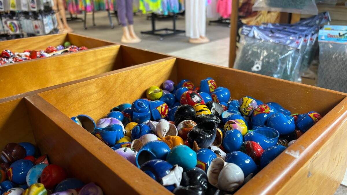 Inside Bargain's Beachwear in North Myrtle Beach, SC. According to co-founder Joshua Laniado, the chain of stores first opened in the mid-1980s. 