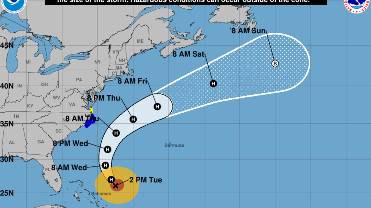 Hurricane Erin will stay far from South Carolina, but stir up life-threatening currents around Myrtle Beach. via the National Hurricane Center
