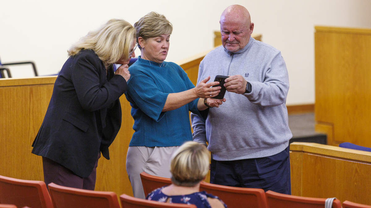 Candidates, supporters and media met at the Myrtle Beach Law Enforcement center to watch as municipal election results come in on Tuesday evening. Nov. 4, 2025.