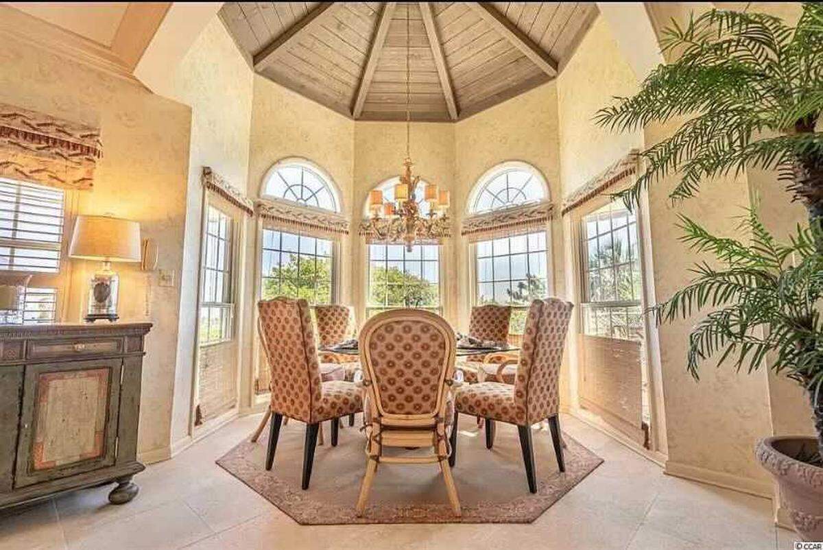 A gated beach house is for sale in Myrtle Beach on Ocean Boulevard for nearly $3 million. It has an oceanfront terrace, fitness room and two car garage.