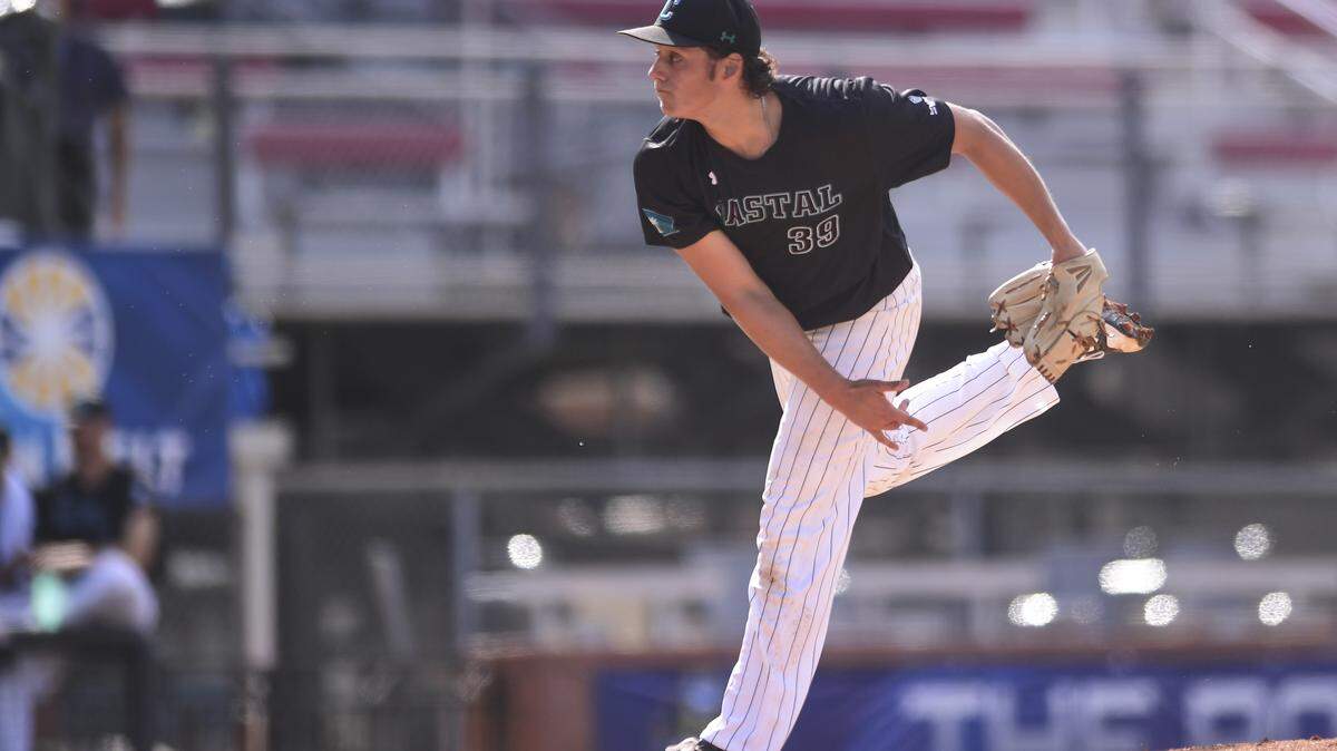 Zach McCambley didn't allow a hit in his 4 2/3 innings in Coastal Carolina's 3-1 win over South Alabama on Saturday in the semifinals of the Sun Belt Conference Championship at Russo Park in Lafayette, La.