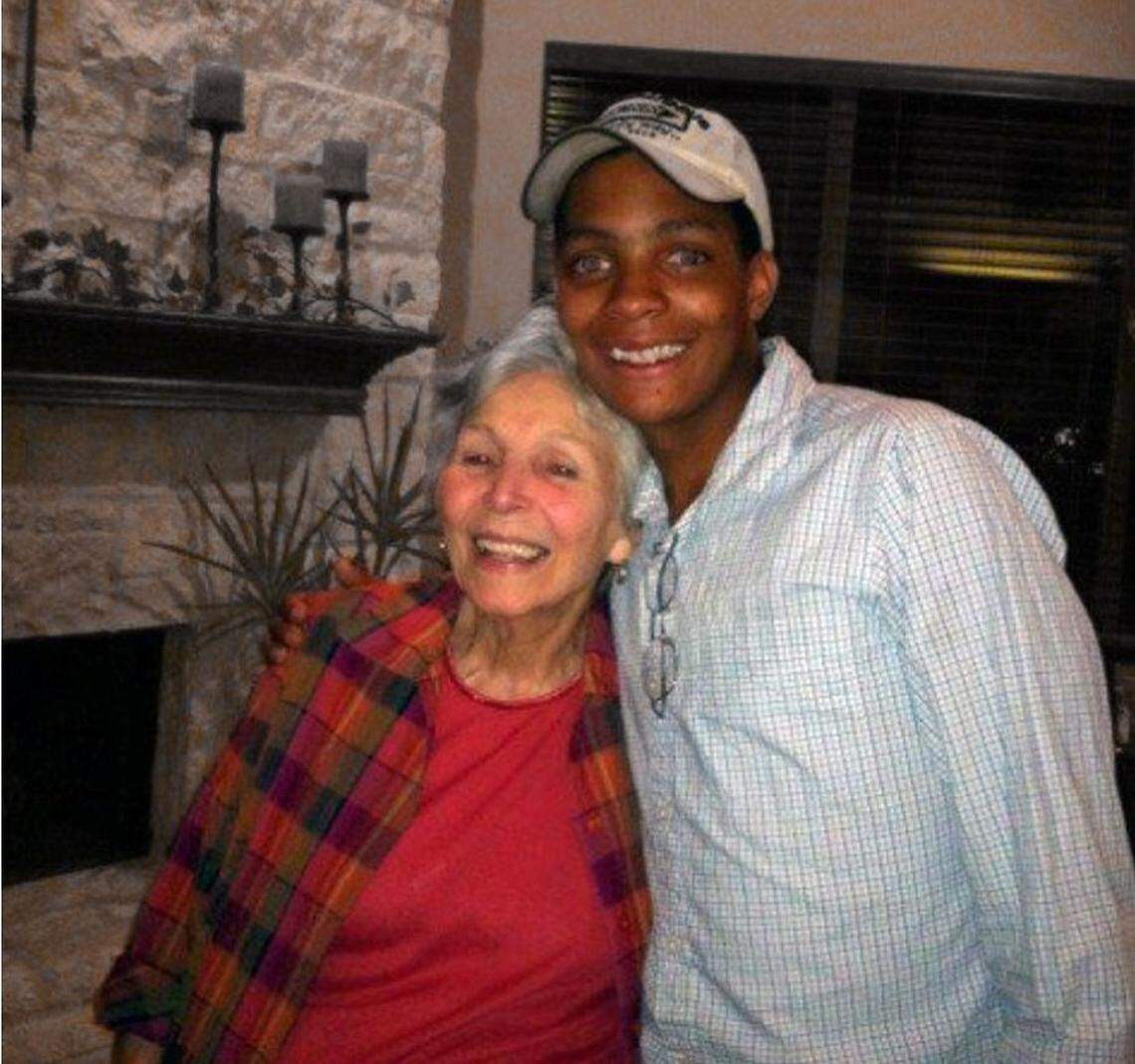 Gregory Gerami (right) made national news when he donated $237 million to Florida A&M University, a gift later deemed fraudulent. This 2013 photo of him with his grandma was pulled from his social media page and included in a PDF that circulated among FAMU officials after the donation announcement.