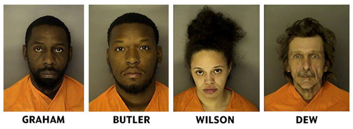 Four people were charged in connection to a dog fighting ring in the Aynor area, police say.