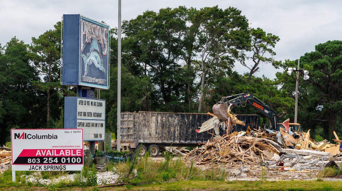 Preston’s Seafood and Country Buffet in North Myrtle Beach has been demolished. July 9, 2025.