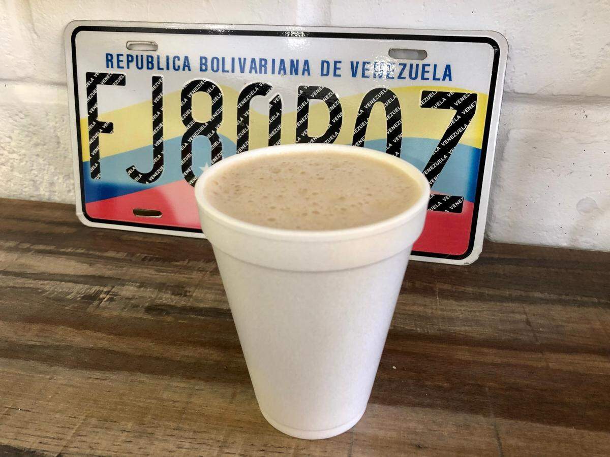 Venezuelan coffee at Arepa Spot in Myrtle Beach, S.C. Coffee fans can try brews from around the world for National Coffee Day. Sept. 27, 2023.