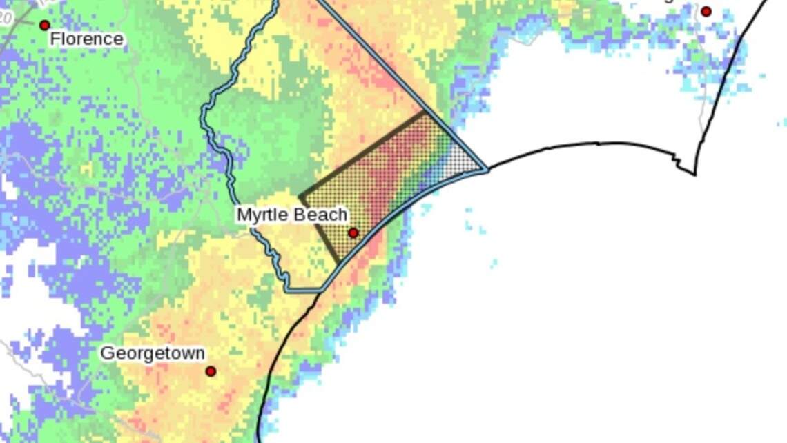 Tornado confirmed in greater Myrtle Beach area, as Sunday storm moves through SC