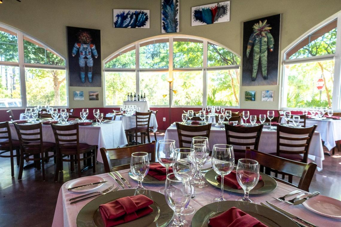Myrtle Beach’s newest fine dining restaurant “Abundance” opens today at in the Grande Dunes Marketplace shopping center near 82nd Avenue North in Myrtle Beach. The restaurant and bar features an extensive wine list and eclectic original art work as well as outdoor plaza seating. April 27, 2021.