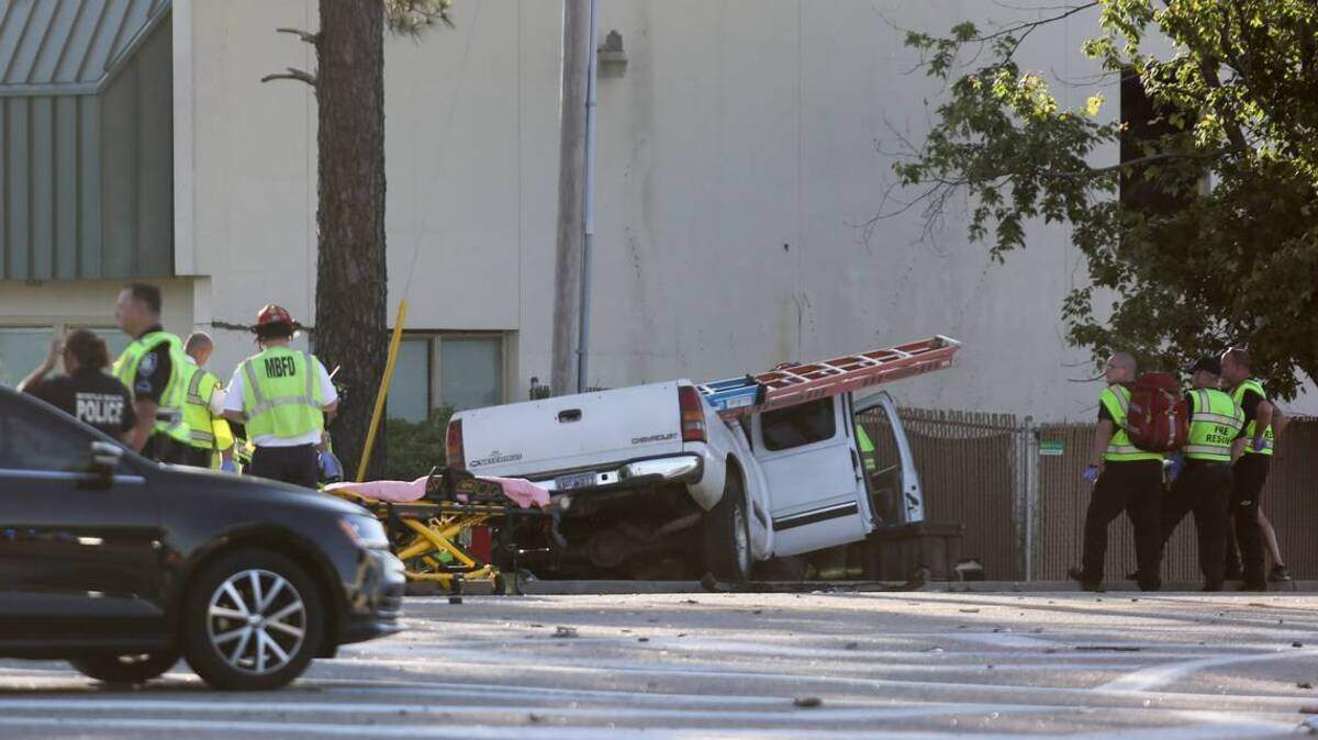 Authorities blocked all traffic on Robert Grissom Parkway from U.S. 501 to Mr. Joe White Avenue after a fatal crash on Friday, May 4, 2018. -