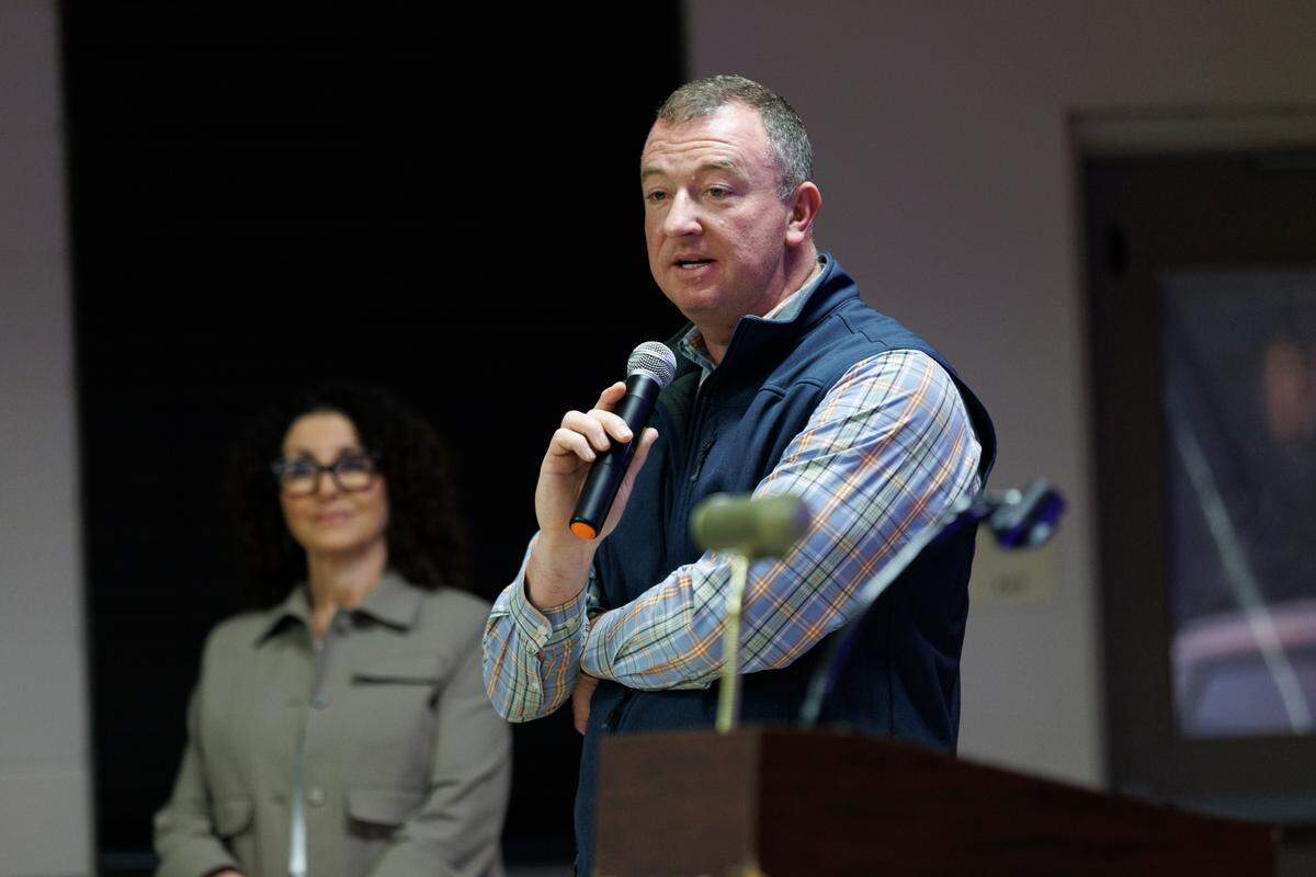 Mayor Brenda Bethune hosted a Town Hall in The Market Common to hear voters’ feedback on pedestrian and biking safety measures. Bethune was joined by top city officials at The Market Common’s rec center for the first town hall of 2025 on Wednesday, March, 19, 2025.