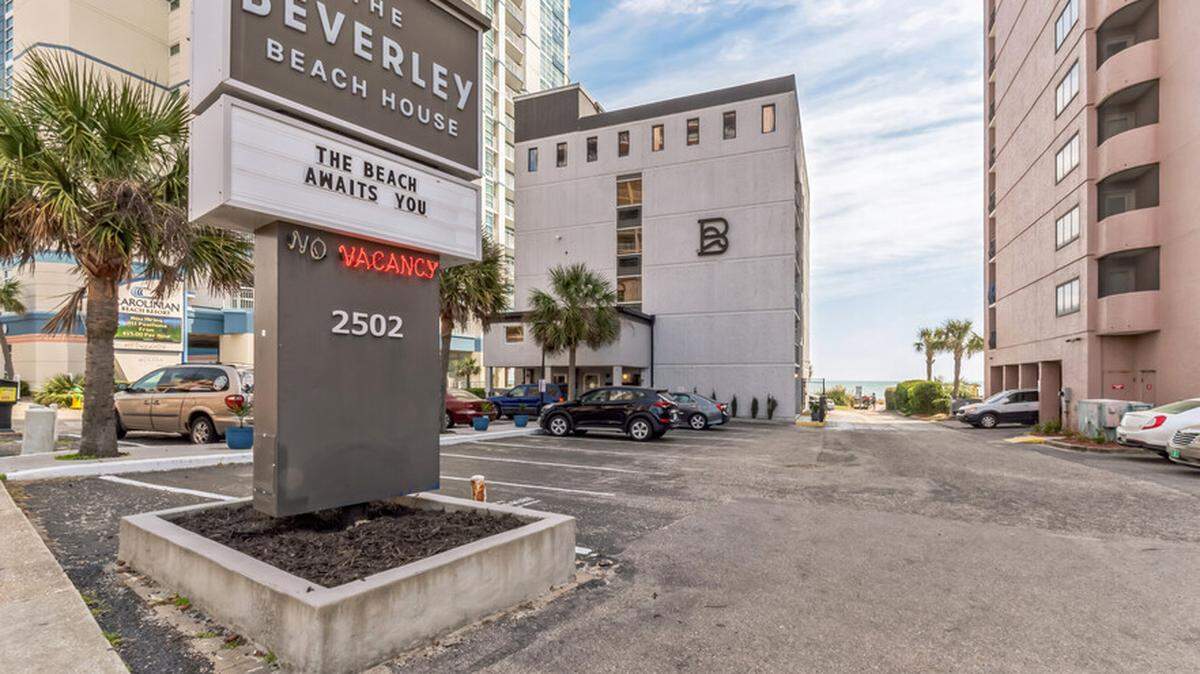 The Beverley Beach House hotel near the former site of the Myrtle Square Mall near the oceanfront is for sale on LoopNet. The property received more than a million dollars in renovations, according to the listing.