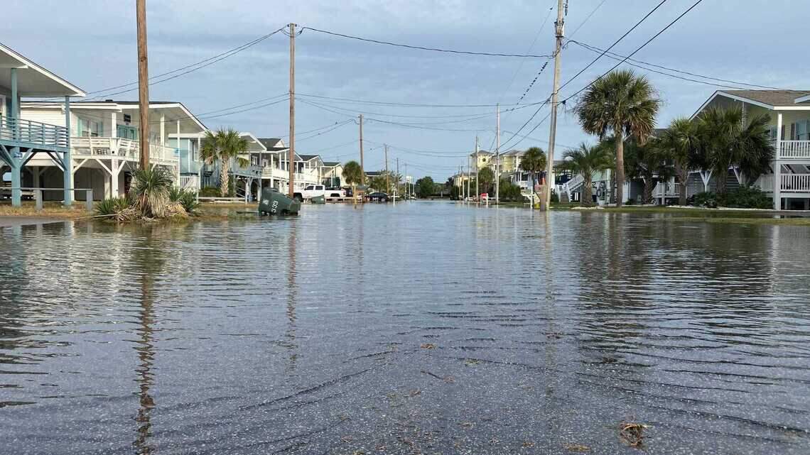 King tides causing overflowed streets in North Myrtle Beach. Here’s what else to know