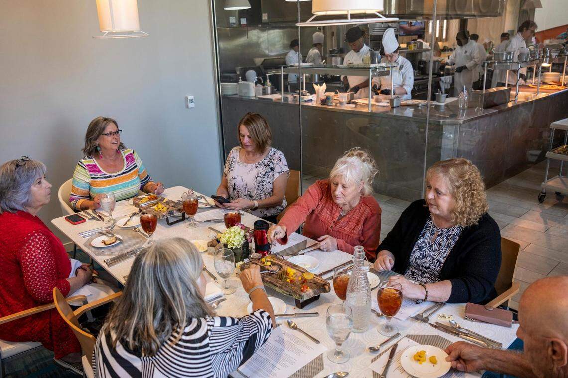 Students and faculty of the International Culinary Institute in Myrtle Beach serve up dishes featuring locally-grown ingredients. The Fowler Dining Room restaurant, part of Horry-Georgetown Technical College is operated by culinary institute students in their second-and-final year of the program from Monday through Thursday for lunch. September 19, 2022.