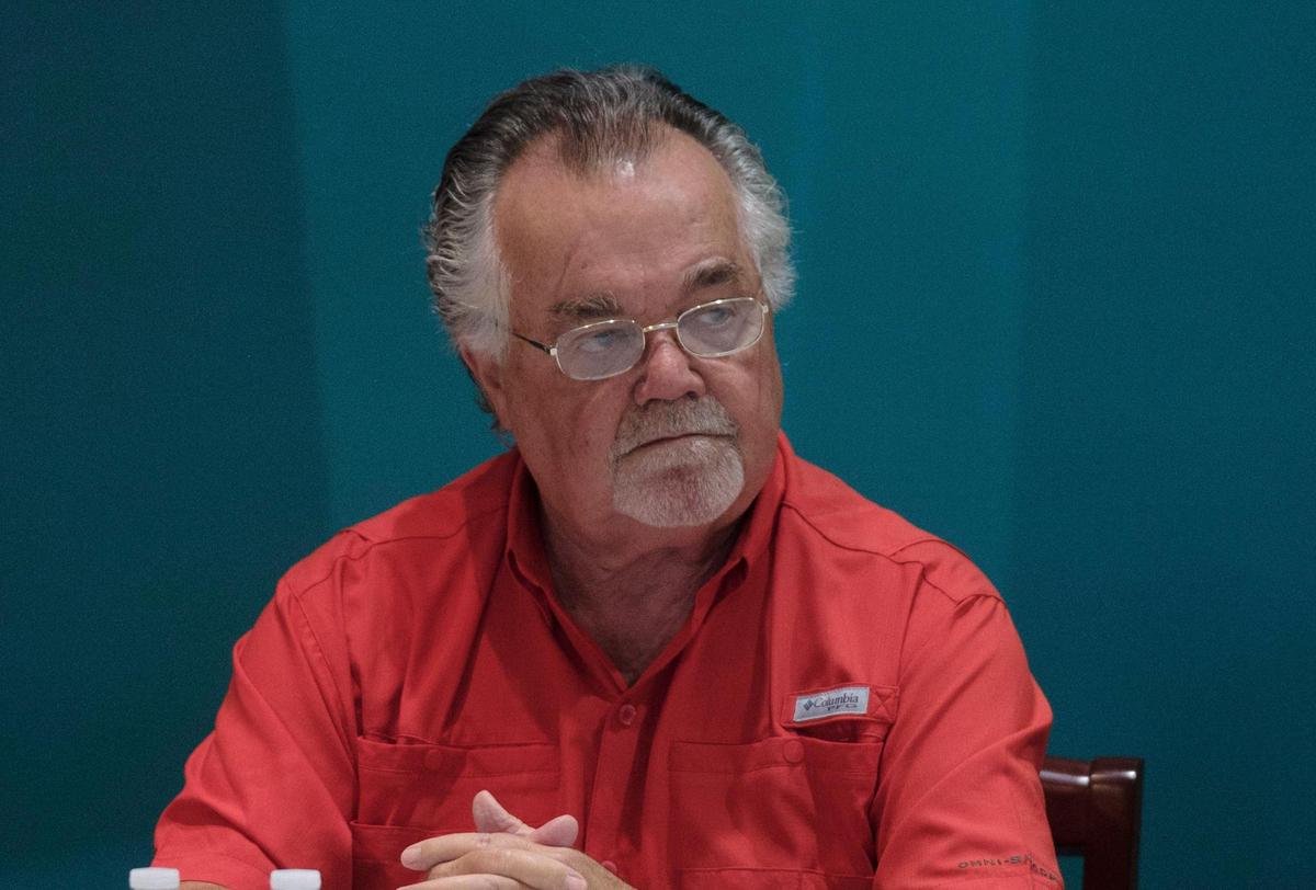 Bill Davis responds to questions at the Destination North Myrtle Beach City Council Candidate Forum. Oct. 13, 2021.