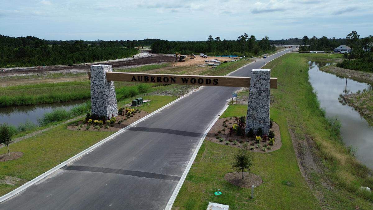 Auberon Woods is a 1,100-home development near Conway, SC, expected for completion in 2027. The development follows other large projects that will bring thousands of new homes to the Conway area.